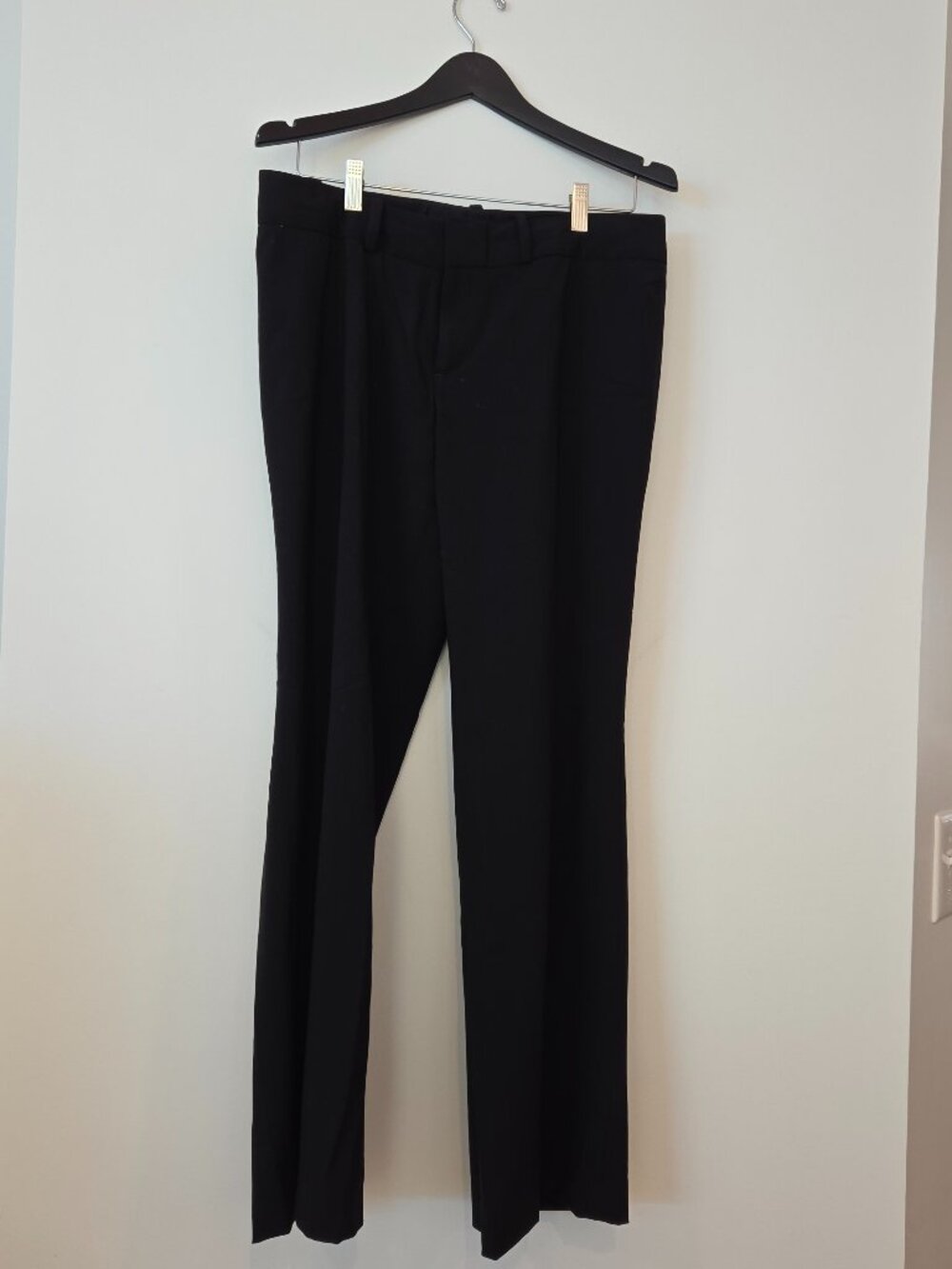 Banana Republic Jackson Fit Trouser Pants Women's Size 14 Black